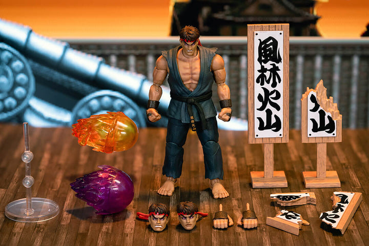 Jada Toys Ultra Street Fighter II – Evil Ryu (1/12 Scale Deluxe Set, Exclusive) Action Figure