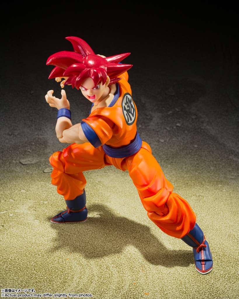 S.H.Figuarts Super Saiyan God Son Goku Saiyan God Of Virtue (Super Saiyan God Red) Tamashii Nations Bandai