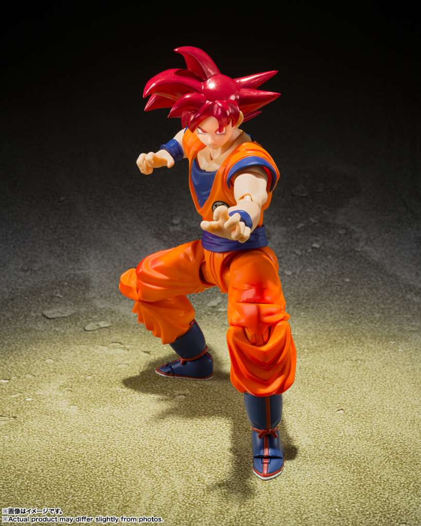 S.H.Figuarts Super Saiyan God Son Goku Saiyan God Of Virtue (Super Saiyan God Red) Tamashii Nations Bandai
