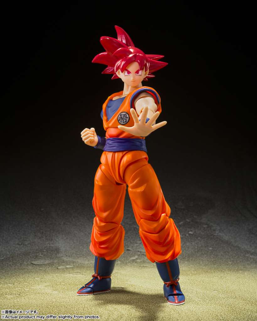 S.H.Figuarts Super Saiyan God Son Goku Saiyan God Of Virtue (Super Saiyan God Red) Tamashii Nations Bandai