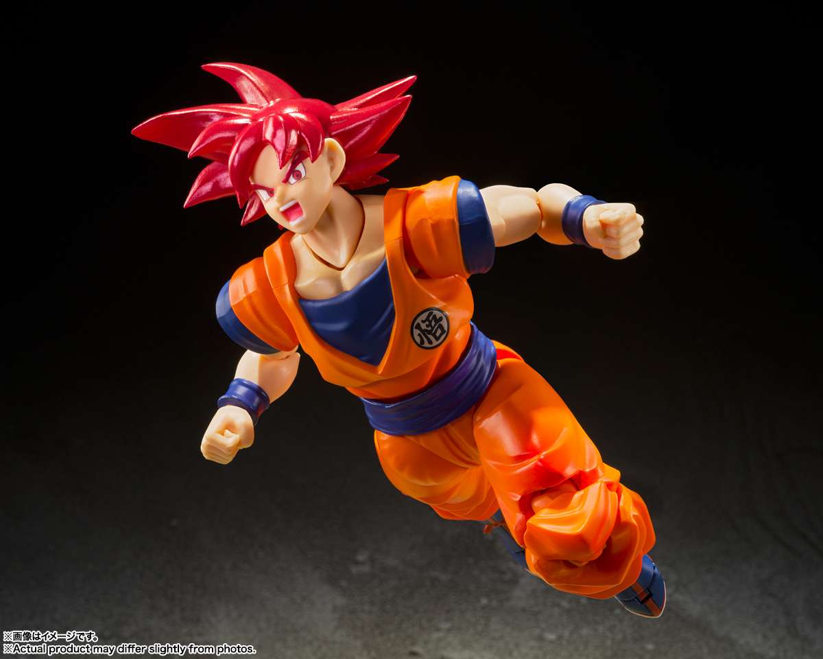 S.H.Figuarts Super Saiyan God Son Goku Saiyan God Of Virtue (Super Saiyan God Red) Tamashii Nations Bandai
