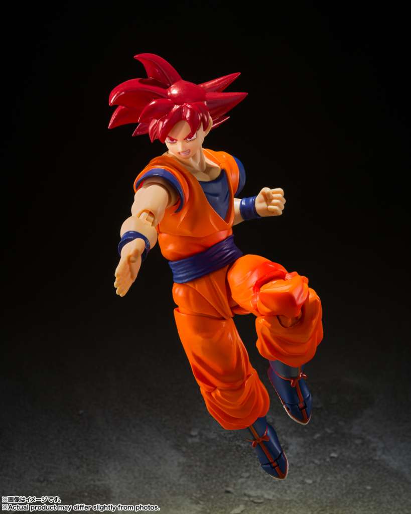 S.H.Figuarts Super Saiyan God Son Goku Saiyan God Of Virtue (Super Saiyan God Red) Tamashii Nations Bandai