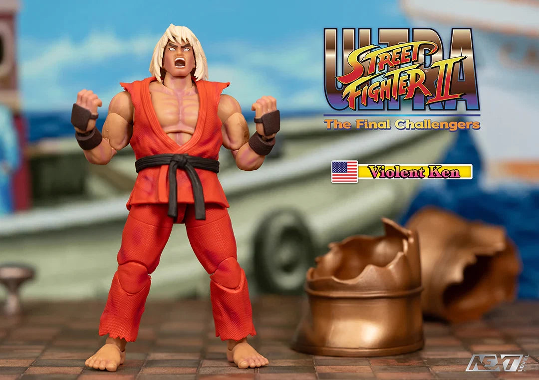 Jada Toys Next Level Ultra Street Fighter II The Final Challengers Violent Ken SDCC 2024 Event Exclusive