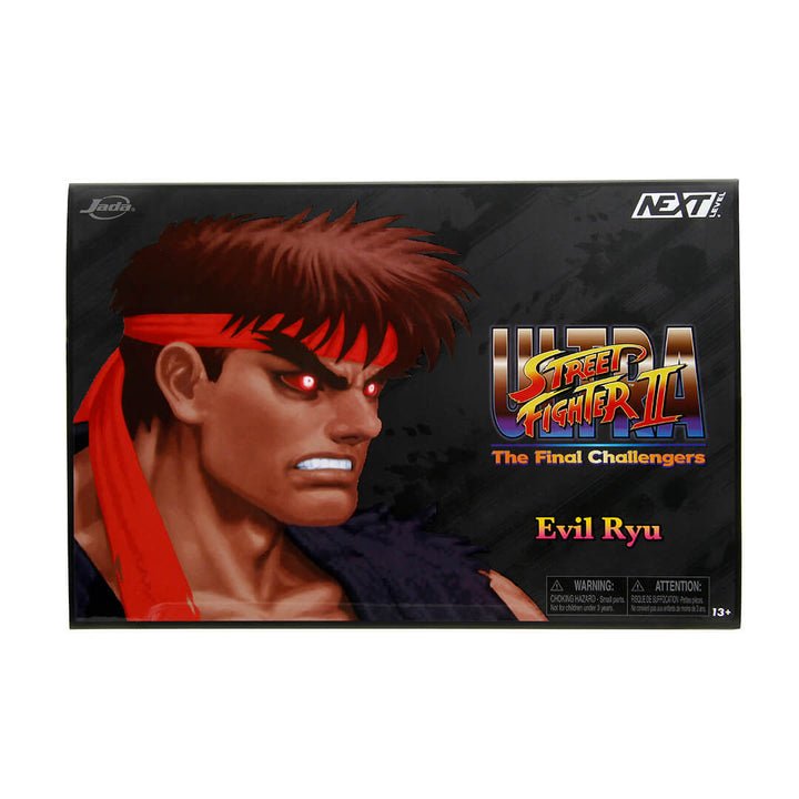 Jada Toys Ultra Street Fighter II – Evil Ryu (1/12 Scale Deluxe Set, Exclusive) Action Figure