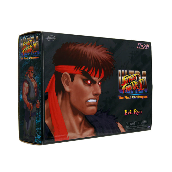 Jada Toys Ultra Street Fighter II – Evil Ryu (1/12 Scale Deluxe Set, Exclusive) Action Figure