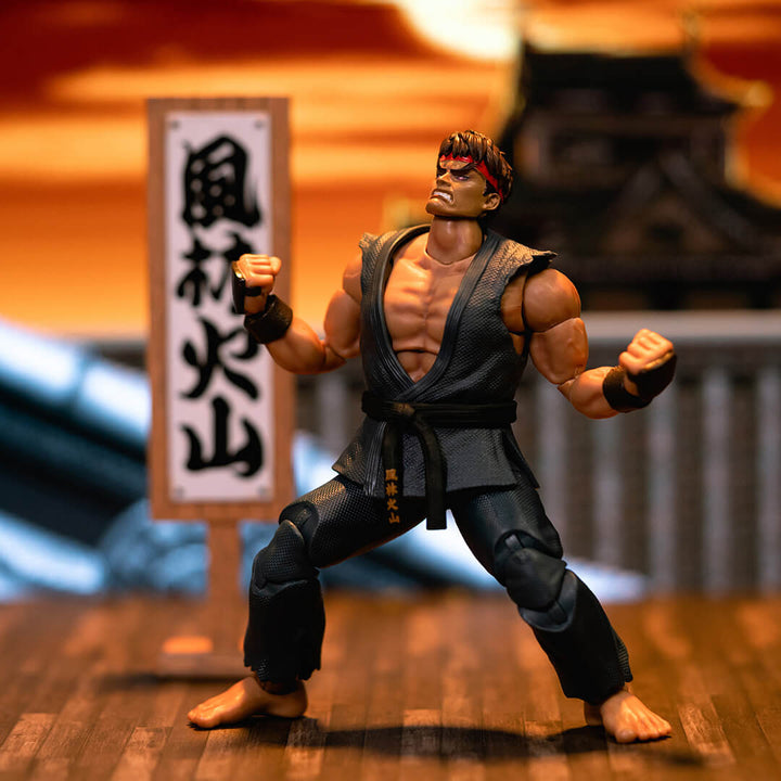 Jada Toys Ultra Street Fighter II – Evil Ryu (1/12 Scale Deluxe Set, Exclusive) Action Figure