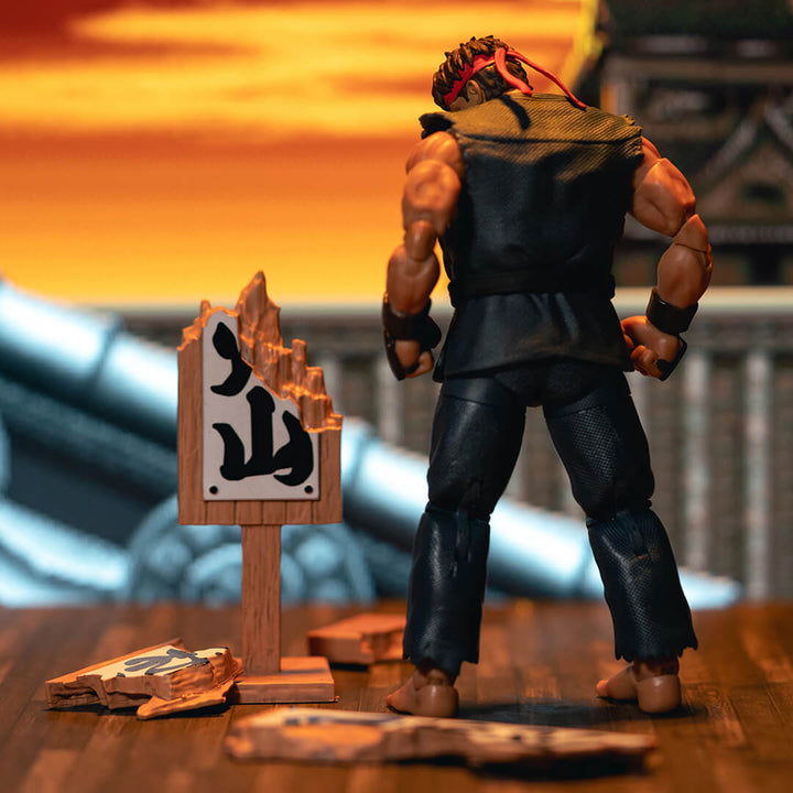 Jada Toys Ultra Street Fighter II – Evil Ryu (1/12 Scale Deluxe Set, Exclusive) Action Figure