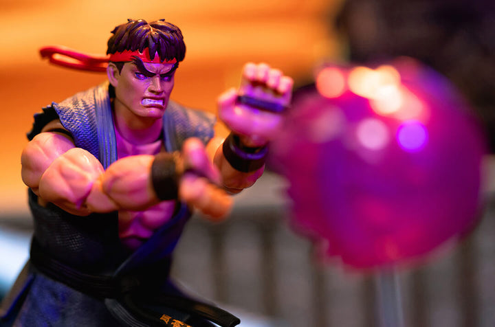 Jada Toys Ultra Street Fighter II – Evil Ryu (1/12 Scale Deluxe Set, Exclusive) Action Figure