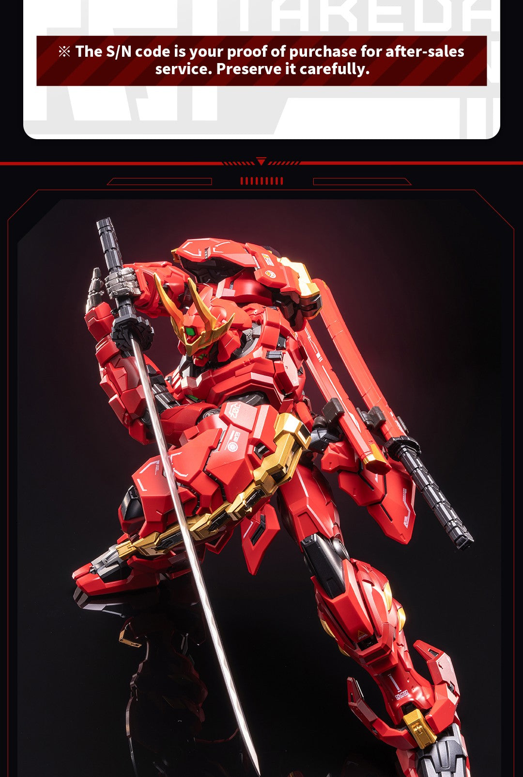 Moshow Toys Progenitor Effect Illustrious Class Takeda Shingen Action Figure Robot