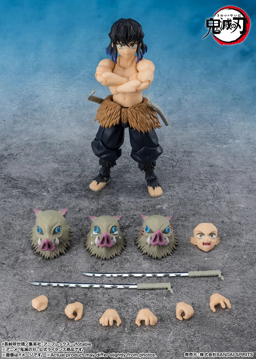 (Pre Order ETA Oct) S.H.Figuarts Demon Slayer Inosuke Hashibara Tamashii Nations Bandai Action Figure