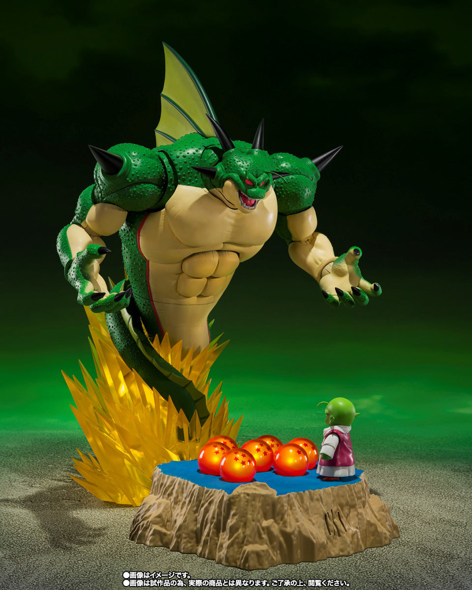 S.H.Figuarts Dragon Ball Porunga and Dende Luminous Dragon Ball Set Come Forth Genuine Shenron Tamashii Nations Bandai