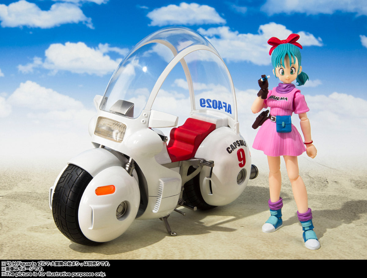 S.H.Figuarts Dragon Ball Bulma's Motorcycle - Hoipoi Capsule No.9 - Reissue Tamashii Nations Bandai