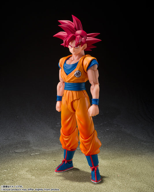 S.H.Figuarts Dragon Ball Super Saiyan God Son Goku (God Aura) Tamashii Nations Bandai Action Figure