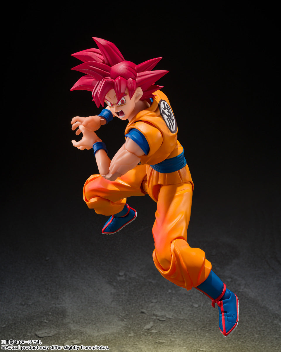 S.H.Figuarts Dragon Ball Super Saiyan God Son Goku (God Aura) Tamashii Nations Bandai Action Figure