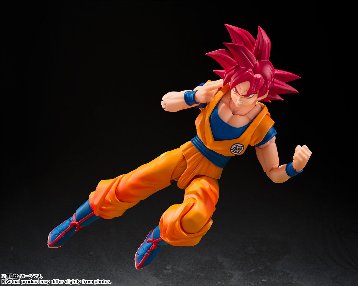 S.H.Figuarts Dragon Ball Super Saiyan God Son Goku (God Aura) Tamashii Nations Bandai Action Figure