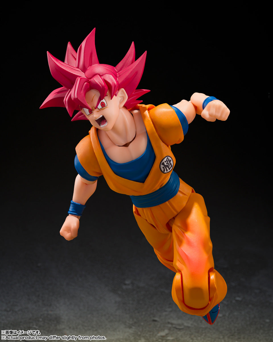 S.H.Figuarts Dragon Ball Super Saiyan God Son Goku (God Aura) Tamashii Nations Bandai Action Figure