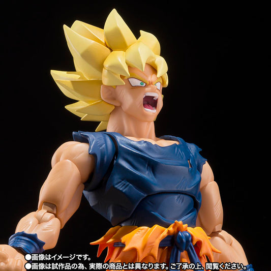 (Pre‑Order ETA End of Sep / Early Oct) S.H.Figuarts Dragon Ball Super Saiyan Son Goku (Fighter of Rage) Tamashii Nations Bandai Action Figure)