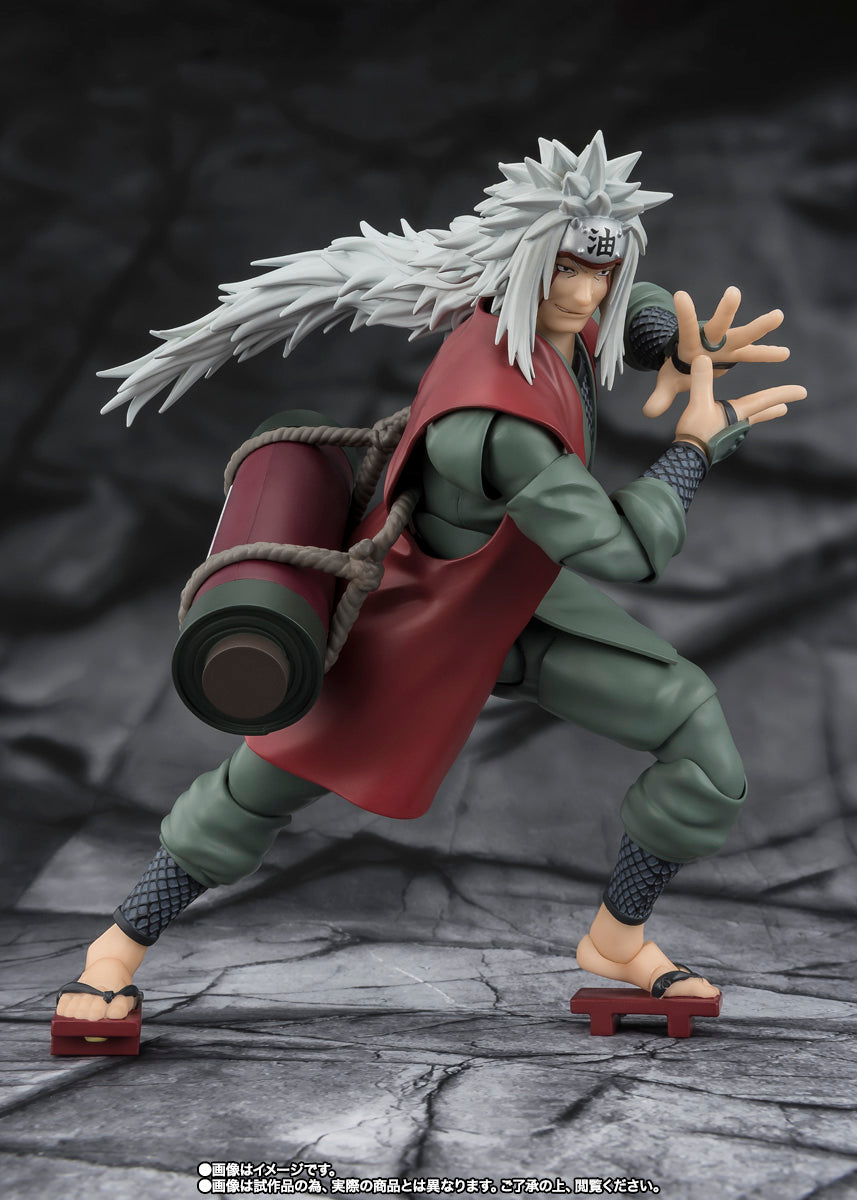 S.H.Figuarts  Naruto Shippuden Jiraiya Hidden Leaf Heroic Master Sage (Sage Mode Set) Tamashii Nations Bandai Action Figure