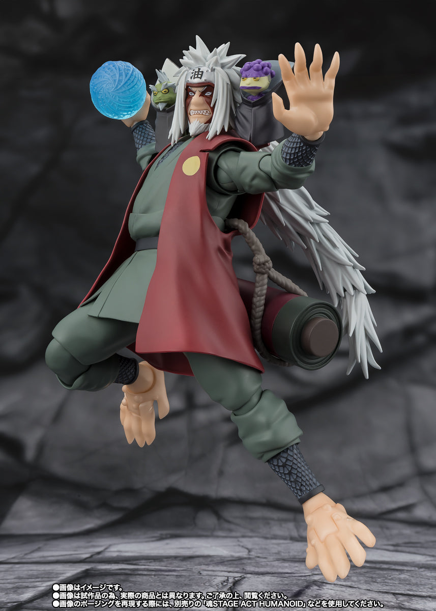 S.H.Figuarts  Naruto Shippuden Jiraiya Hidden Leaf Heroic Master Sage (Sage Mode Set) Tamashii Nations Bandai Action Figure