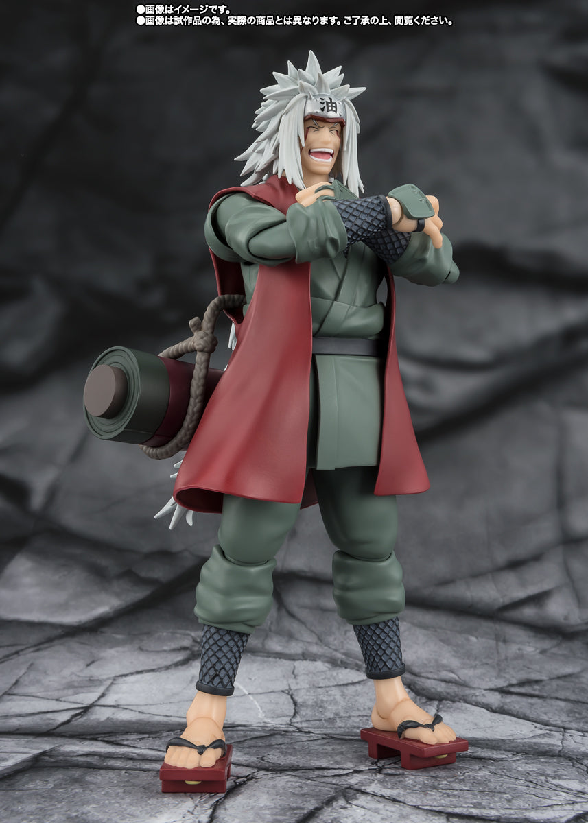 S.H.Figuarts  Naruto Shippuden Jiraiya Hidden Leaf Heroic Master Sage (Sage Mode Set) Tamashii Nations Bandai Action Figure