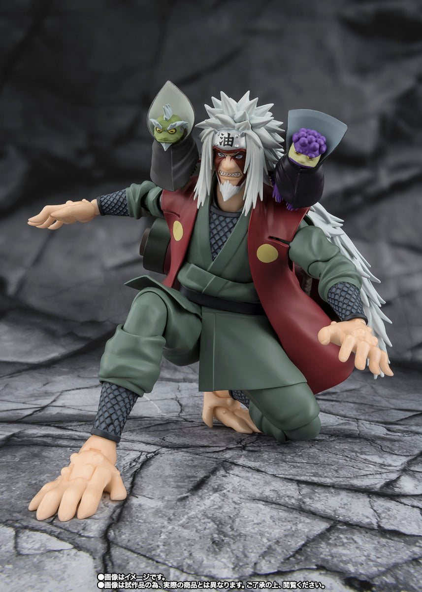 S.H.Figuarts  Naruto Shippuden Jiraiya Hidden Leaf Heroic Master Sage (Sage Mode Set) Tamashii Nations Bandai Action Figure