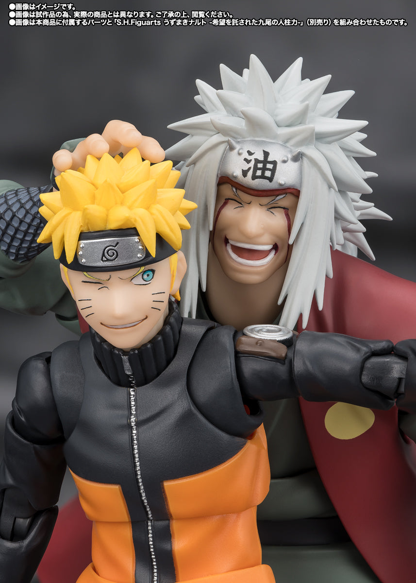 S.H.Figuarts  Naruto Shippuden Jiraiya Hidden Leaf Heroic Master Sage (Sage Mode Set) Tamashii Nations Bandai Action Figure