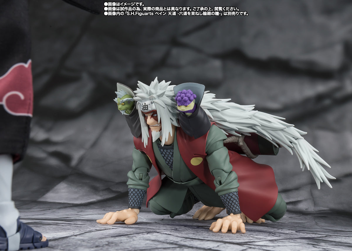 S.H.Figuarts  Naruto Shippuden Jiraiya Hidden Leaf Heroic Master Sage (Sage Mode Set) Tamashii Nations Bandai Action Figure