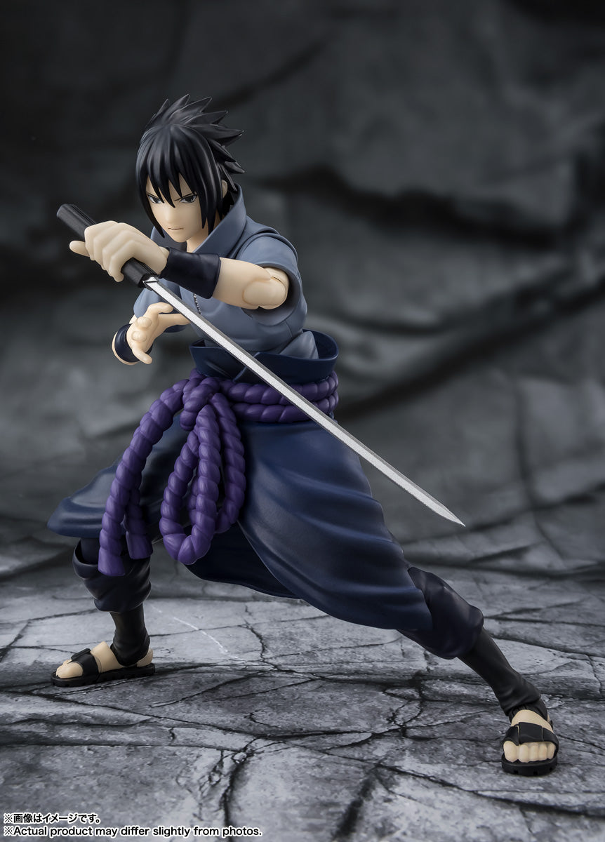 S.H.Figuarts Naruto Shippuden Sasuke Uchiha Solitary Shinobi Tamashii Nations Bandai Action Figure
