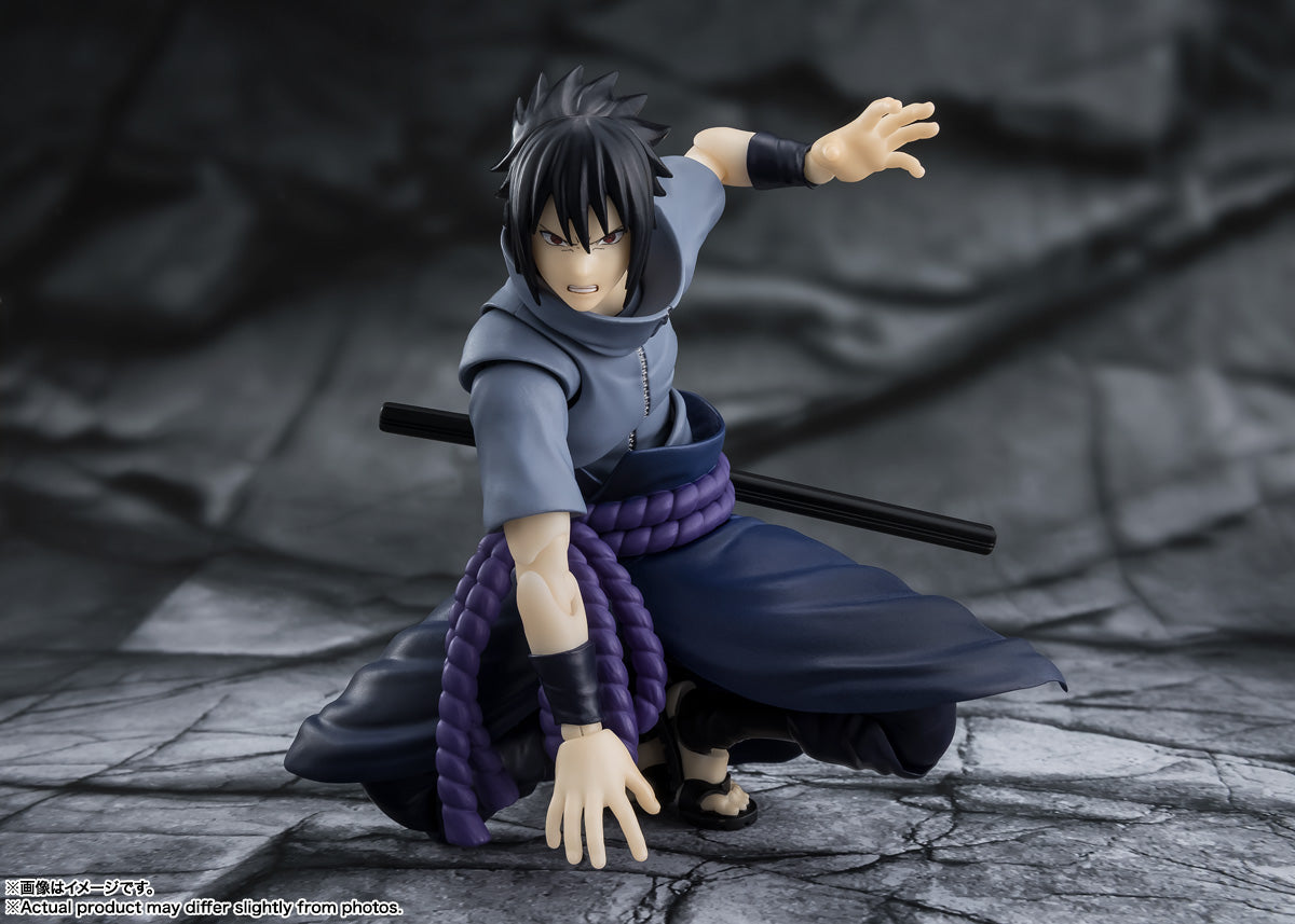 S.H.Figuarts Naruto Shippuden Sasuke Uchiha Solitary Shinobi Tamashii Nations Bandai Action Figure