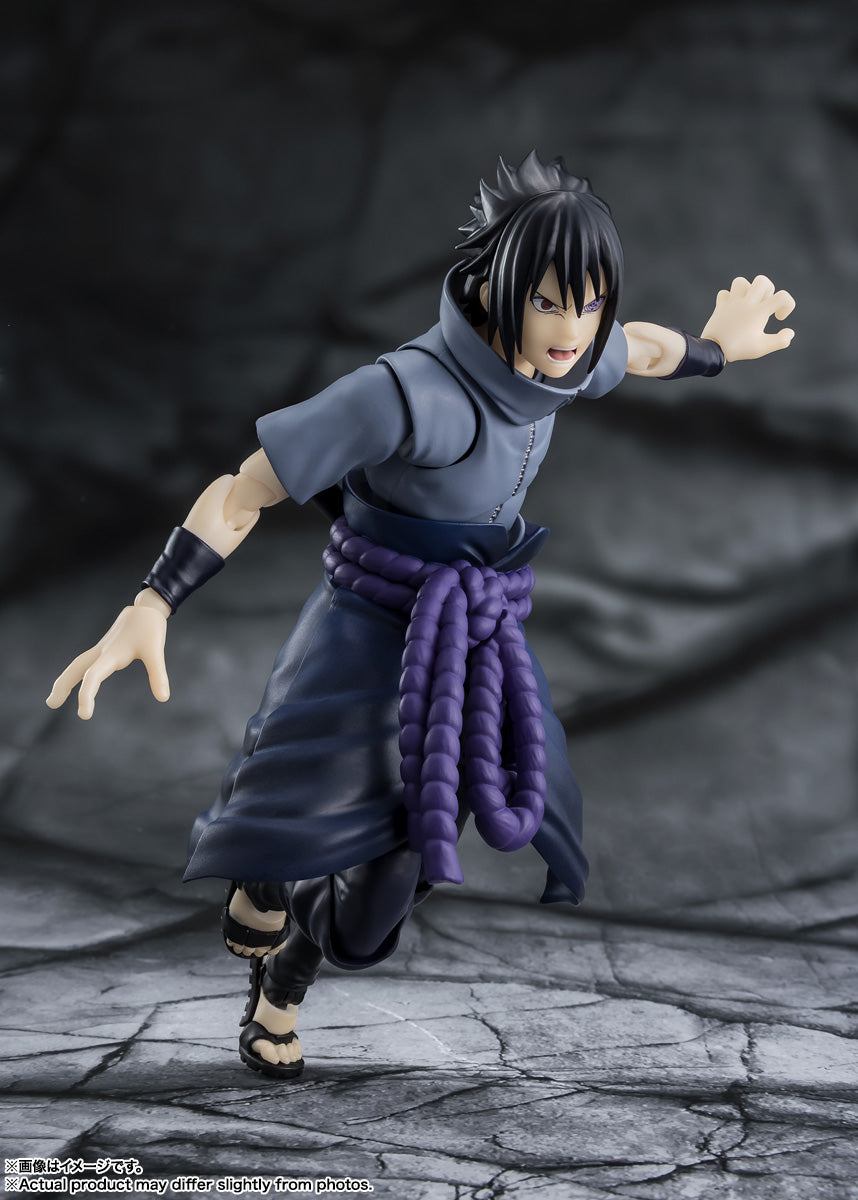 S.H.Figuarts Naruto Shippuden Sasuke Uchiha Solitary Shinobi Tamashii Nations Bandai Action Figure