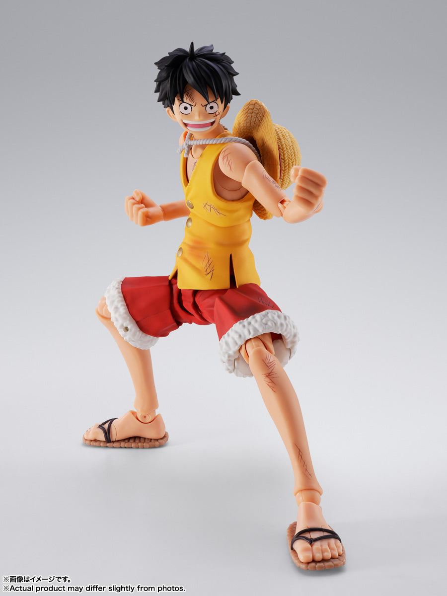 S.H.Figuarts One Piece Monkey D Luffy Marine Ford Tamashii Nations Bandai