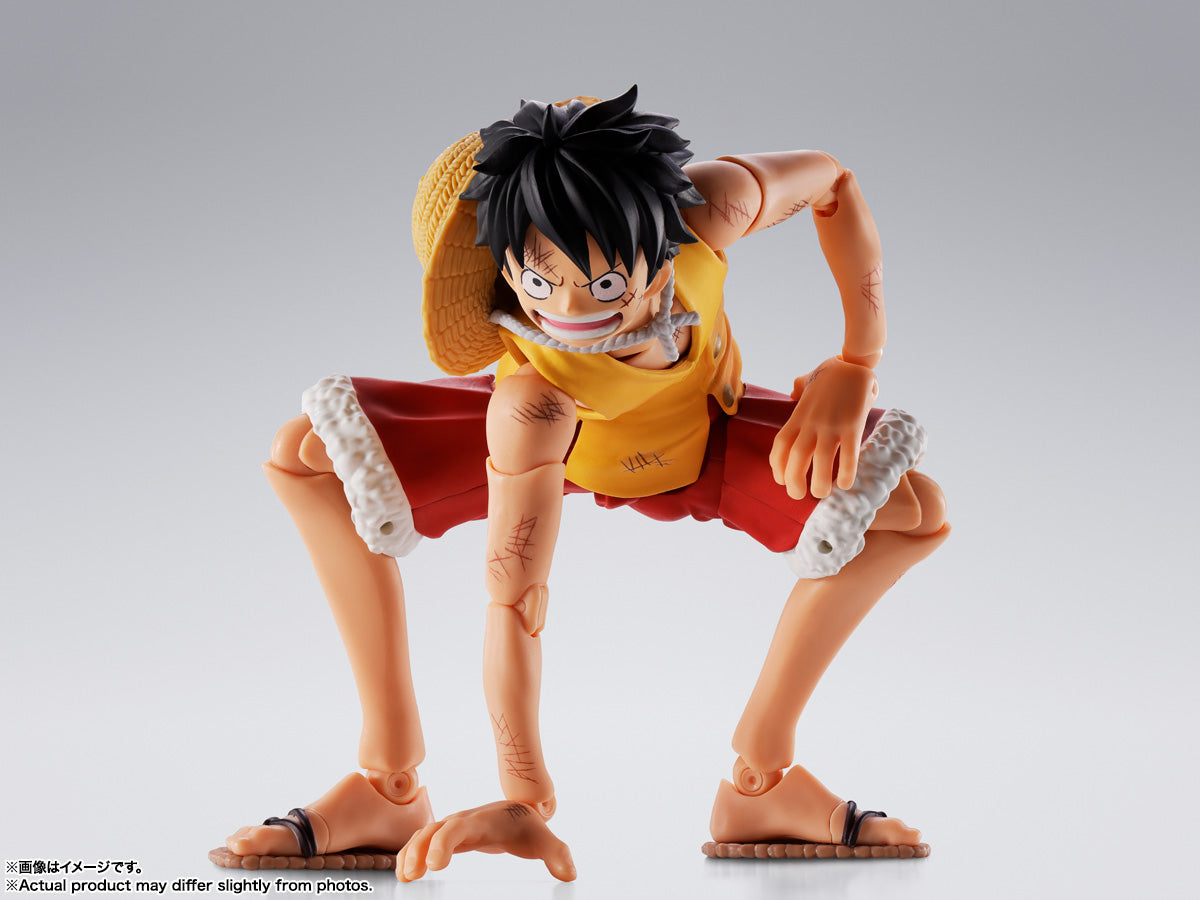 S.H.Figuarts One Piece Monkey D Luffy Marine Ford Tamashii Nations Bandai
