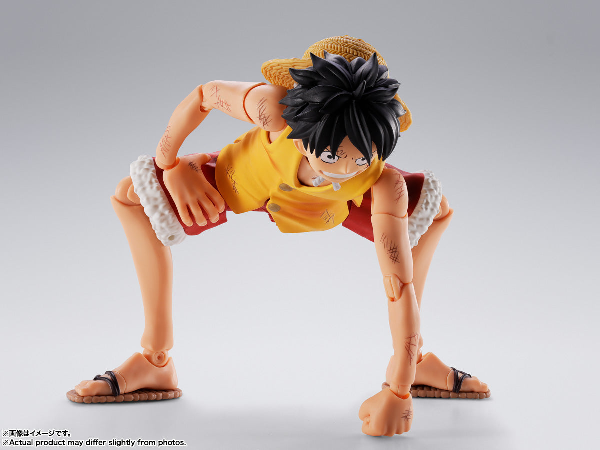 S.H.Figuarts One Piece Monkey D Luffy Marine Ford Tamashii Nations Bandai