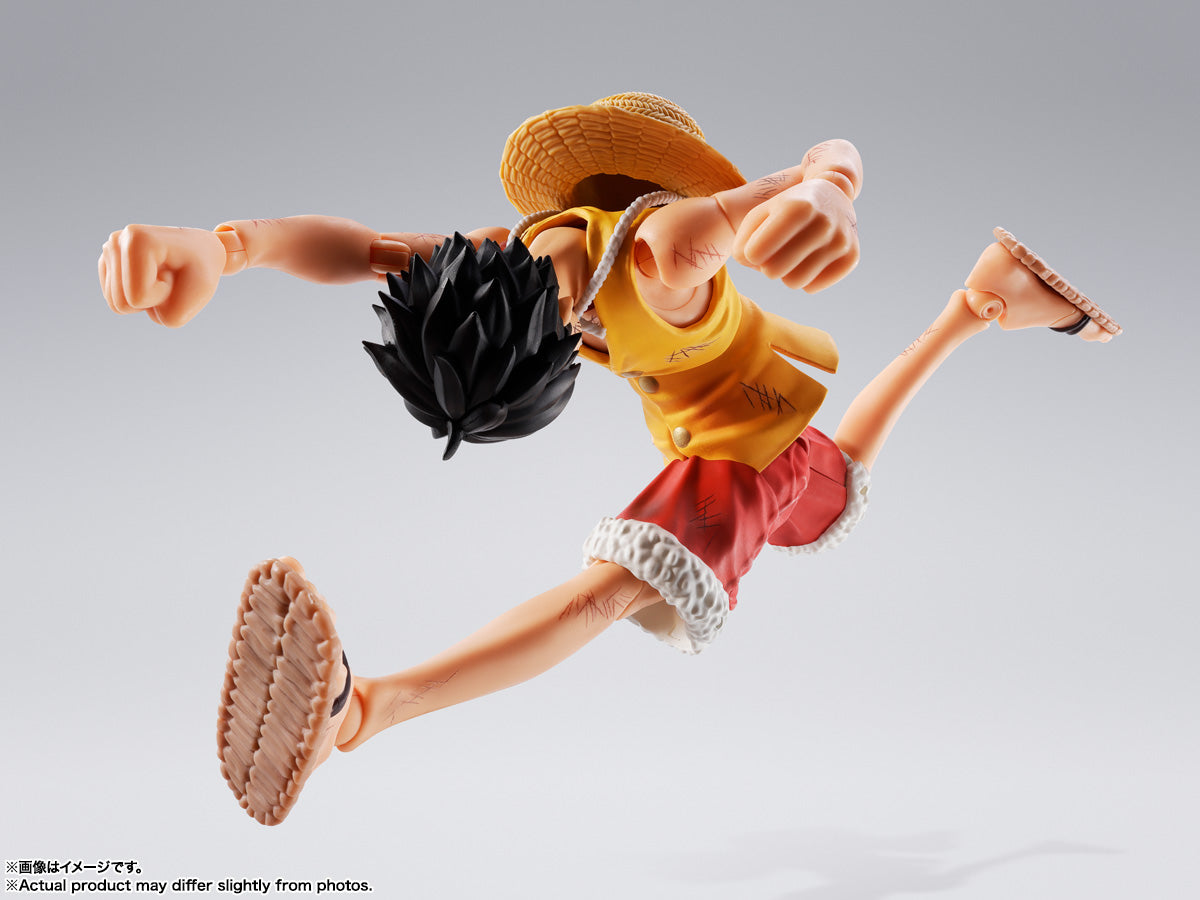 S.H.Figuarts One Piece Monkey D Luffy Marine Ford Tamashii Nations Bandai