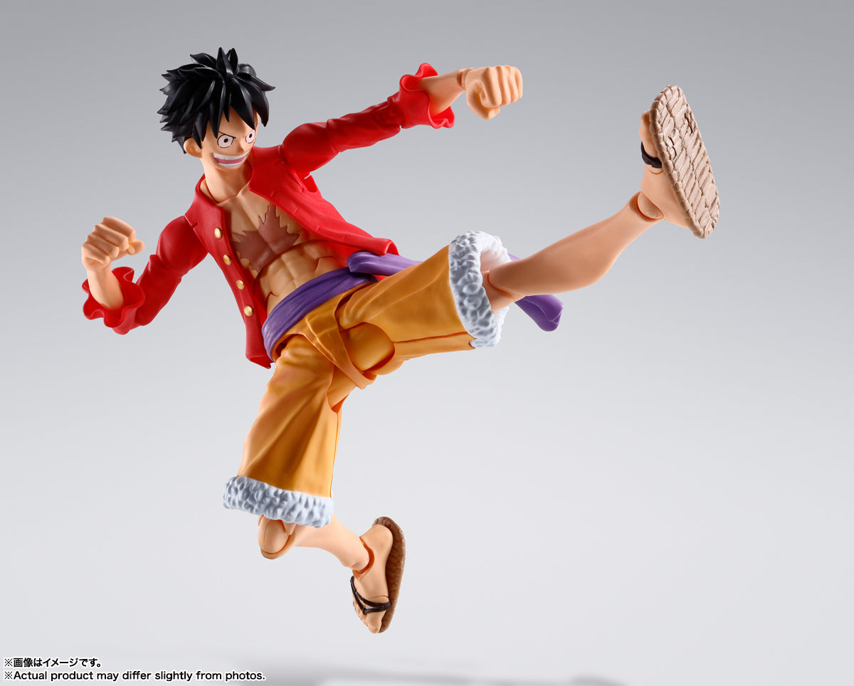 S.H.Figuarts One Piece Monkey D Luffy The Raid on Onigashima Tamashii Nations Bandai Action Figure