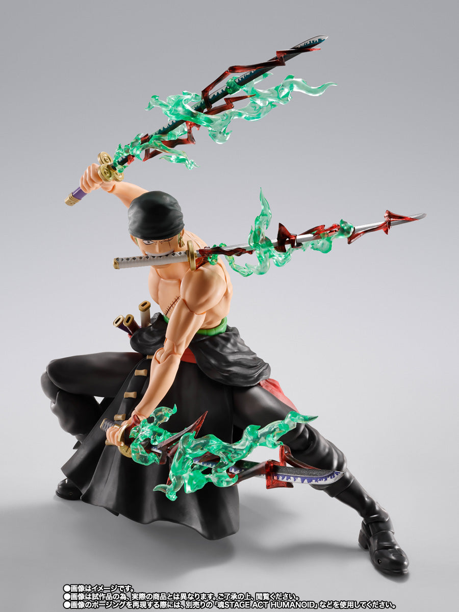 (Pre Order ETA End of Sep/Early Oct) S.H.Figuarts One Piece Roronoa Zoro (The King of Hell) Tamashii Nations Bandai Action Figure